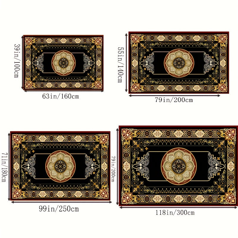 Boho Rustic Anti Fatigue Kitchen Rugs Absorbent Non Slip Soft Floor Mat
