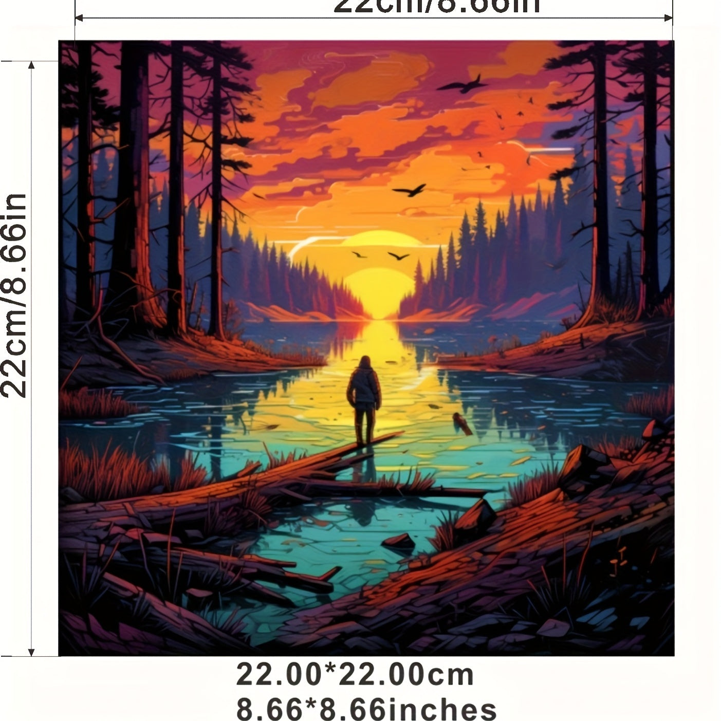 Lake Heat Transfer Vinyl Iron On Patch For Men