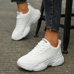 Women's Lace-up Athletic Running Shoes Soft Sole Casual Sneakers