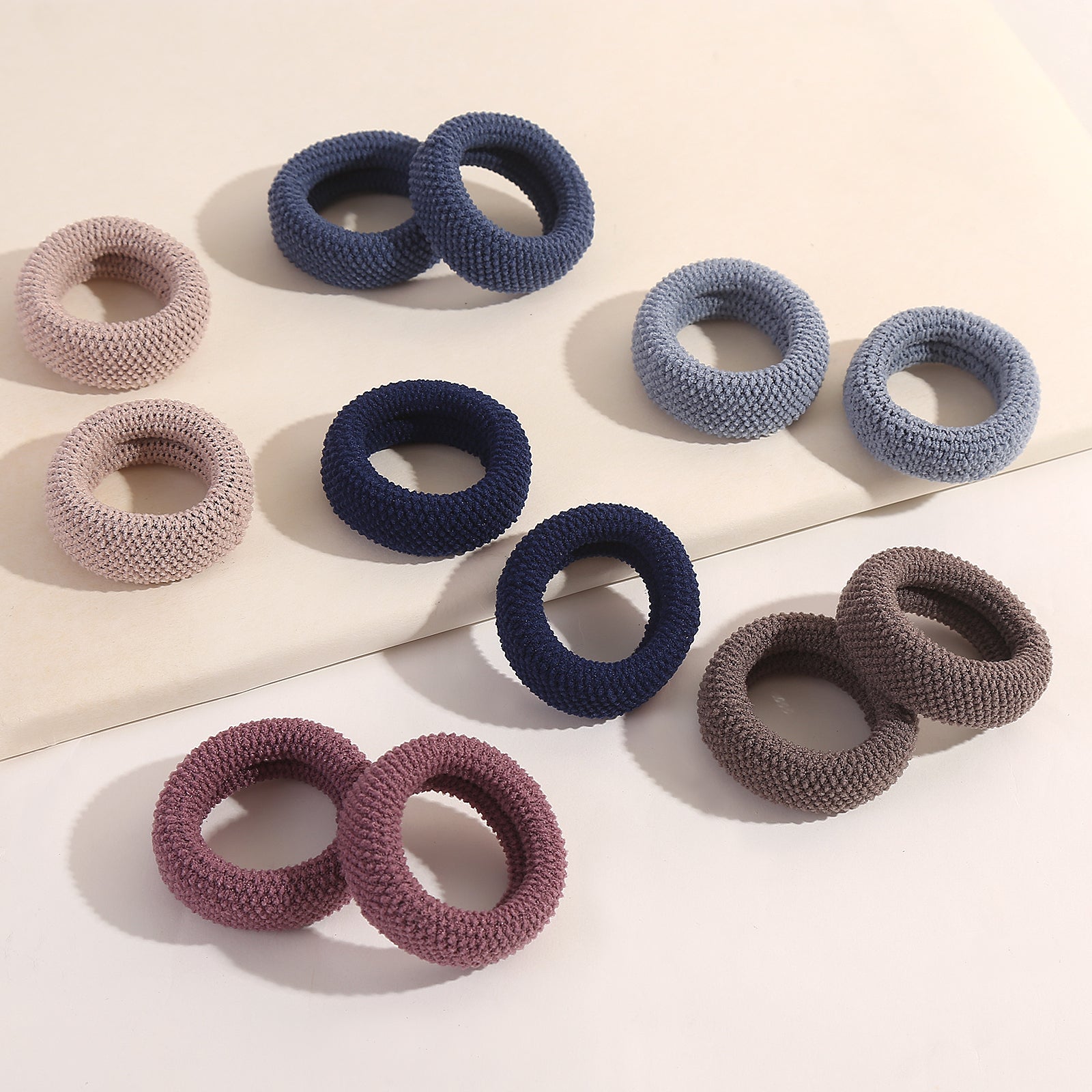 12pcs Solid Hair Tie