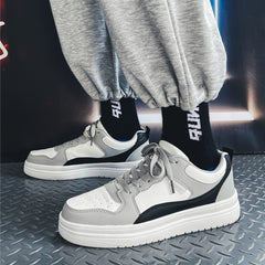 Men's Platform Sneakers Lace up Skate Shoes