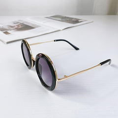 Boy's Round Frame Sunglasses Metal Frames UV 400