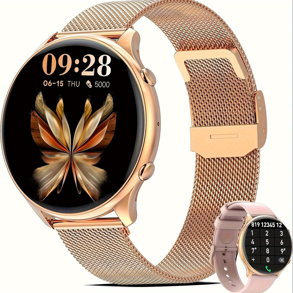 Women's Smart Watch w/ Calling 100 Sports Modes Water Resistant