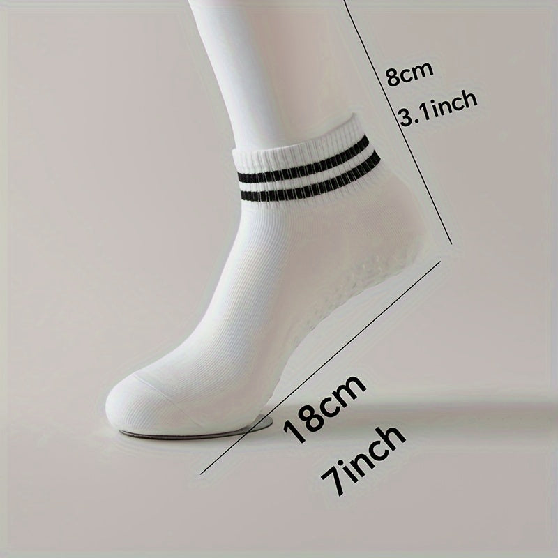 Yoga Socks, Anti-slip, Sweat-absorbing, Striped Floor Dance Training