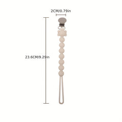 Wooden Baby Announcement Sign & Pacifier Clip Set