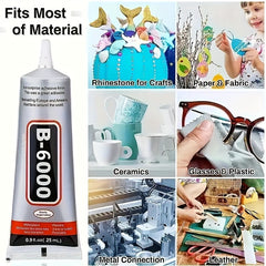 B6000 Jewelry Rhinestone Transparent Glue Precision Tip Craft Adhesive Glue