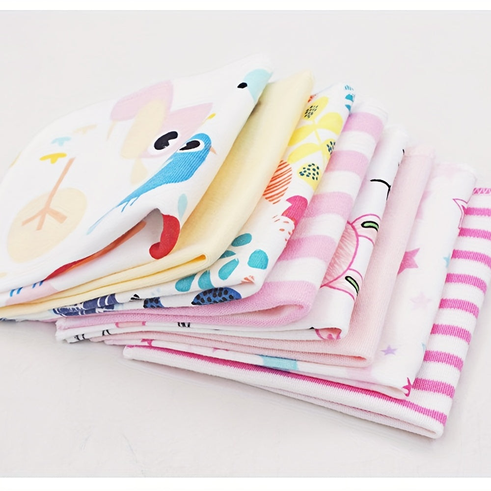 8 Pack Soft Baby Towels Washcloths Natural Cotton