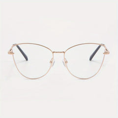 Cat Eye Clear Lens Glasses Lightweight Spectacles With Case