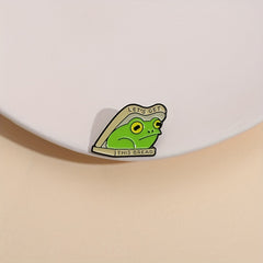 Cartoon Frog Metal Badge Creative Men's Brooch