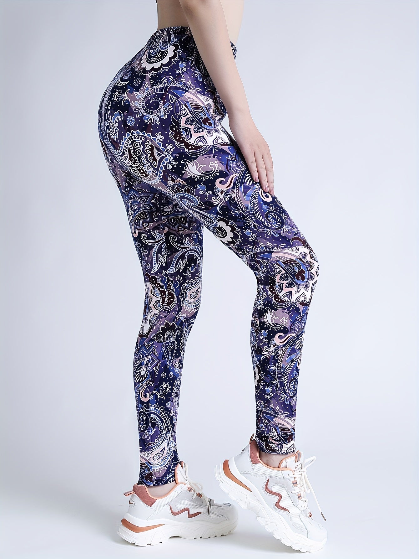 Floral Printed High Waist Yoga Pants