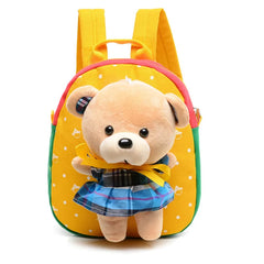 Cartoon Bear Cat Kids School Bag Kindergarten Backpack