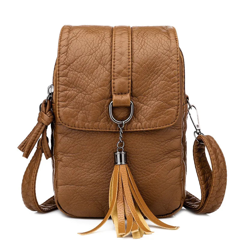 Women's Mini Messenger Shoulder Bag Multi-function Phone Wallet Chest Bag