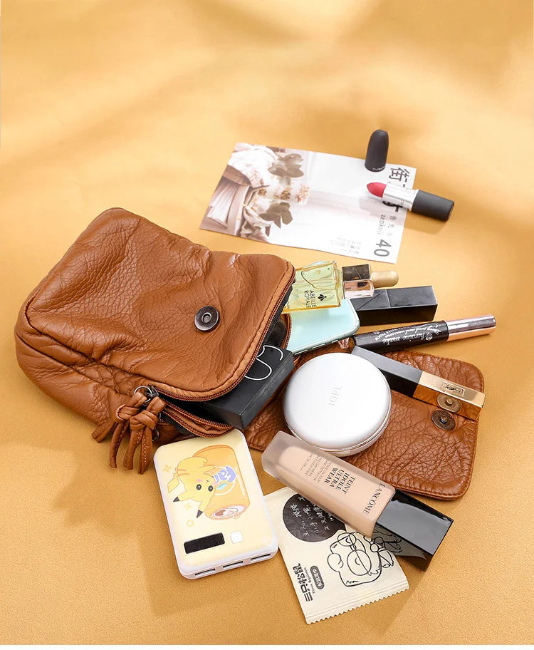 Women's Mini Messenger Shoulder Bag Multi-function Phone Wallet Chest Bag