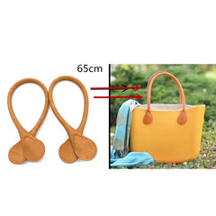 Pair of Long Short Leather Handles for Obag Tote Bag