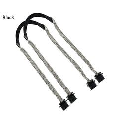 Flat Leather PU Chain Handle Silver Aluminum for O Bag