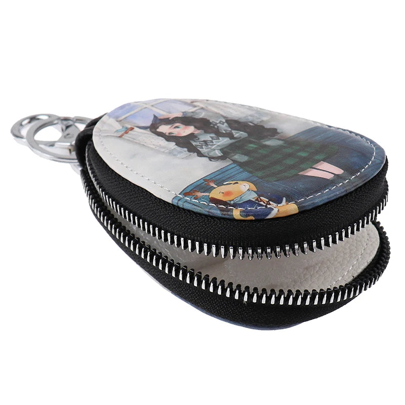 Cartoon Women Key Bag Girl Students Leather Key Wallets