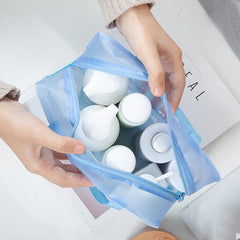 PVC Transparent Cosmetic Bag Clear Makeup Waterproof Zipper Beauty Case
