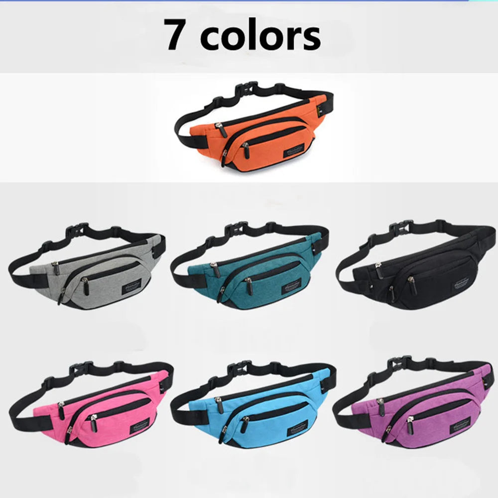 Nylon Waist Bag Waterproof Chest Strap Handbag Fanny Pack