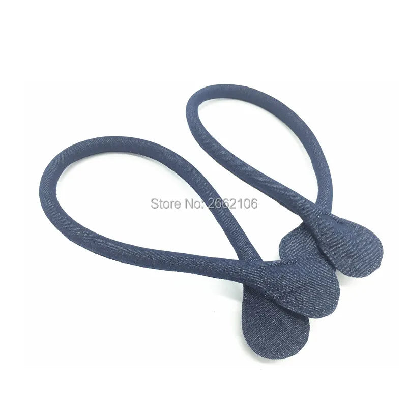 Long Denim Fabric Handles for Women's Bags - 2 pcs