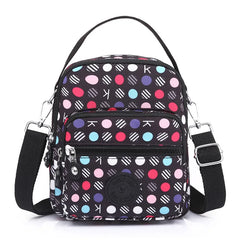Casual Women's Crossbody Bag Small Nylon Handbag with Zipper