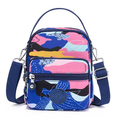 Casual Women's Crossbody Bag Small Nylon Handbag with Zipper