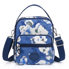 Casual Women's Crossbody Bag Small Nylon Handbag with Zipper