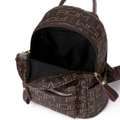 10 Inch Women Backpack, Flower Print Schoolbag for Teenager