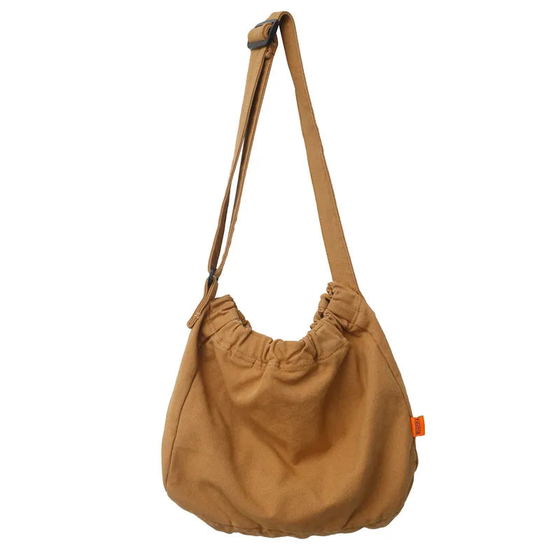 Cotton Crossbody Bags for Women Canvas Handbags Large Capacity Casual Messenger