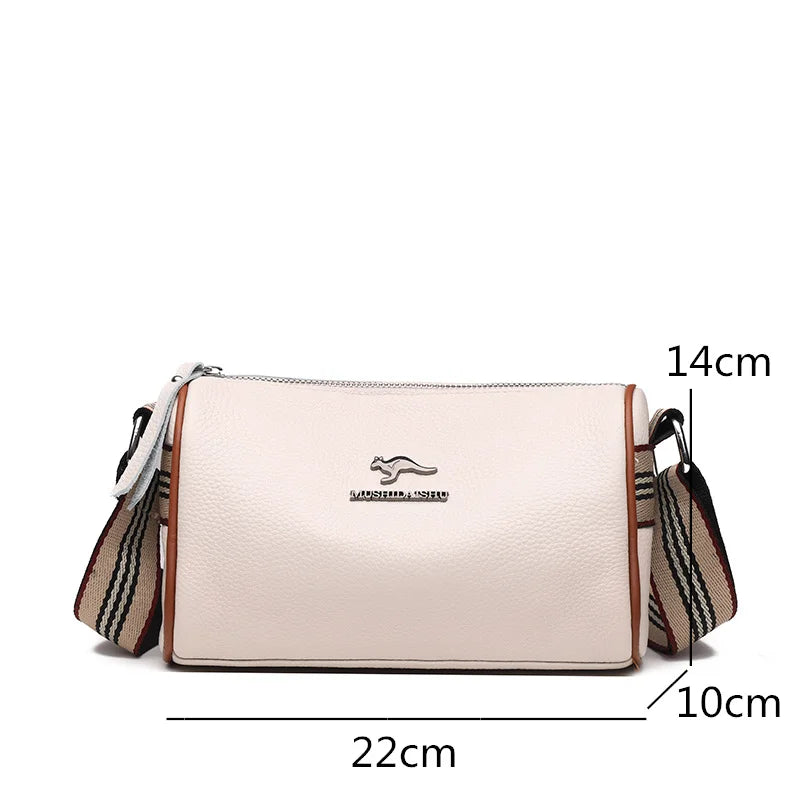 Soft Leather Women Shoulder Bag Crossbody Messenger Handbag