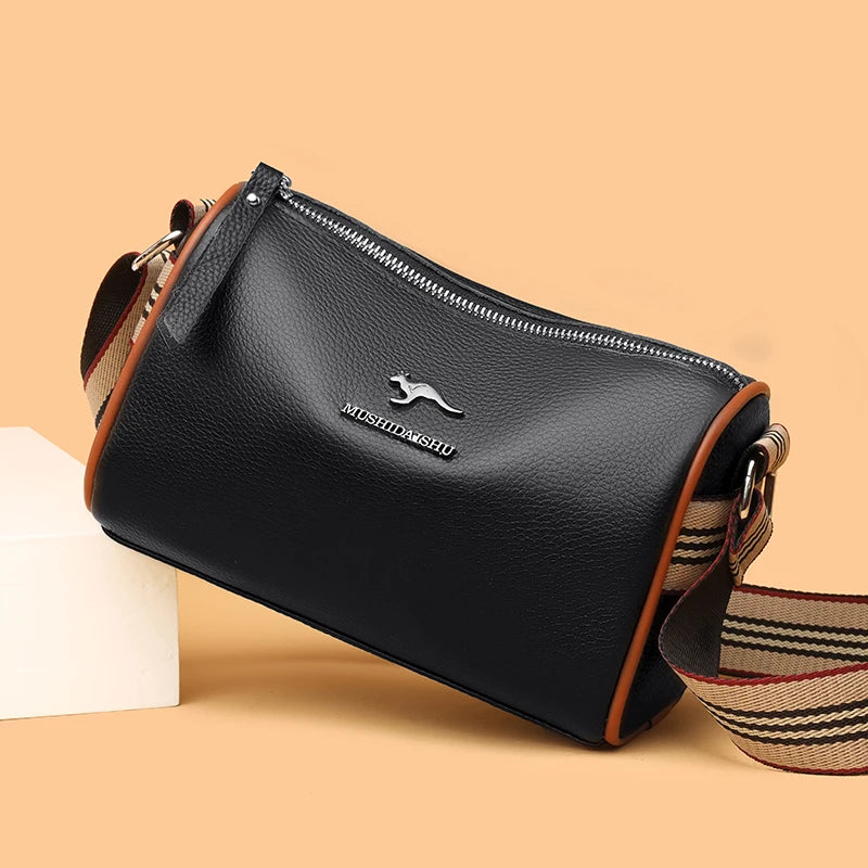 Soft Leather Women Shoulder Bag Crossbody Messenger Handbag