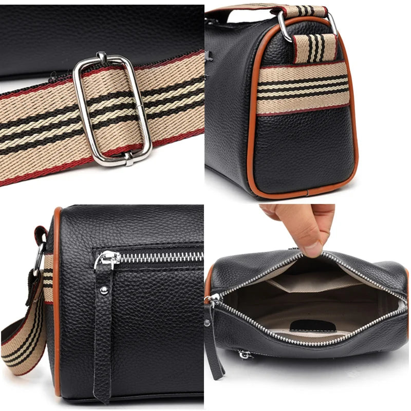 Soft Leather Women Shoulder Bag Crossbody Messenger Handbag