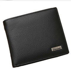 Real Cowhide Business Mens Wallet Short Wallet Portefeuille Homme