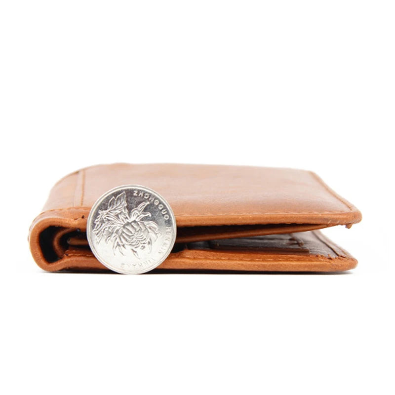 Masonic Leather Men Wallets with Emblem Design