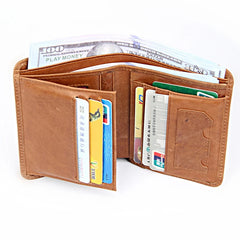 Silver Scorpion Printed Leather Men's Wallet