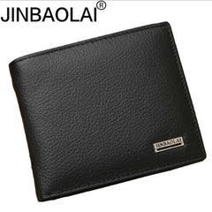 Men's Real Cowhide Leather Wallet Short Portefeuille Homme