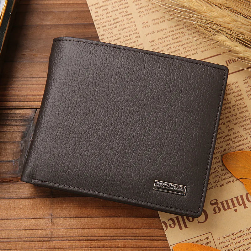 Real Cowhide Men's Wallet Premium Short Purses
