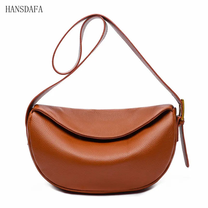 Genuine Leather Shoulder Bag Women Handbag Designers Cowhide Messenger Bag