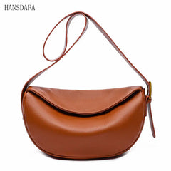Genuine Leather Shoulder Bag Women Handbag Designers Cowhide Messenger Bag