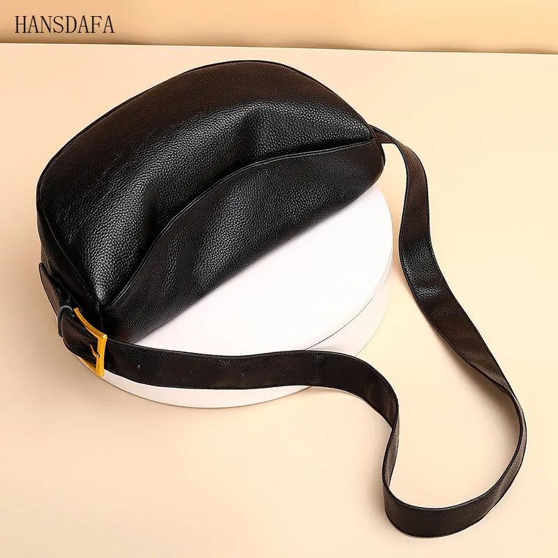 Genuine Leather Shoulder Bag Women Handbag Designers Cowhide Messenger Bag