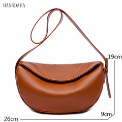 Genuine Leather Shoulder Bag Women Handbag Designers Cowhide Messenger Bag