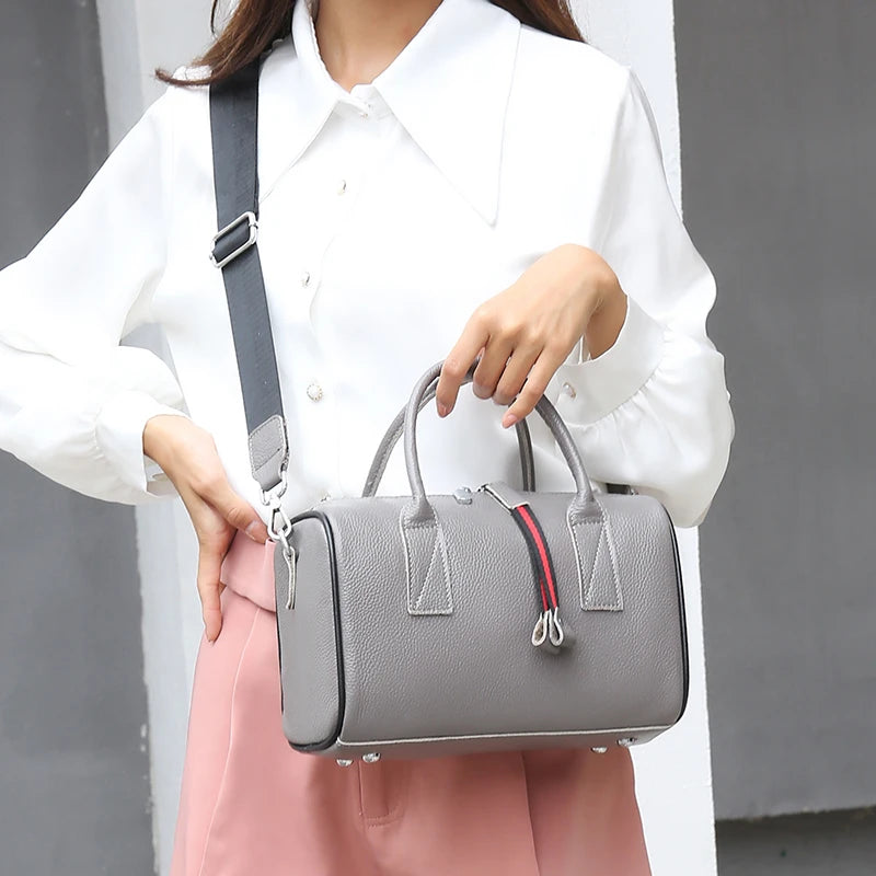 High Soft Cowhide Leather Shoulder Bag for Women
