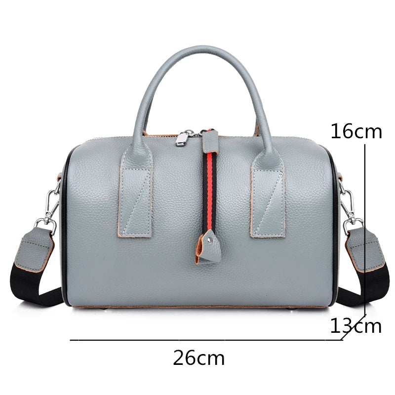 High Soft Cowhide Leather Shoulder Bag for Women