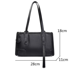 100% Leather Women Handbags Large Shoulder Bags Soft Cowhide Female Messenger