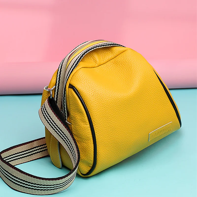 Soft Cowhide Women Handbags Ladies Messenger Bag Female Shoulder Tote Bags
