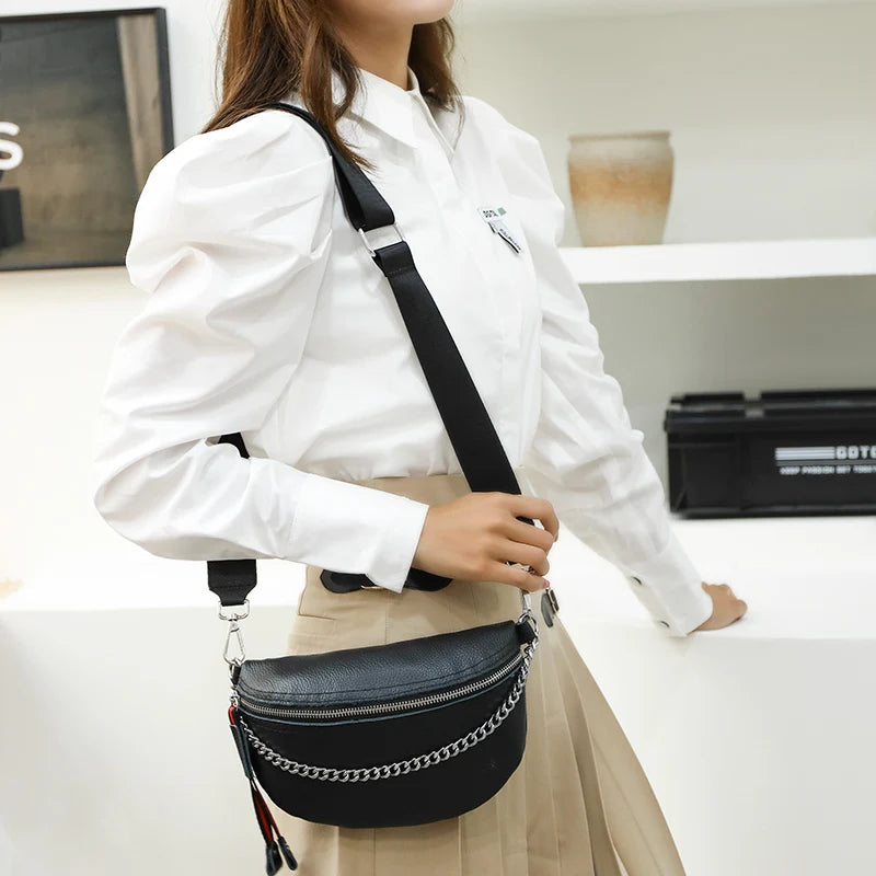 Cowhide Handbags Crossbody Saddle Bag Shoulder Bag