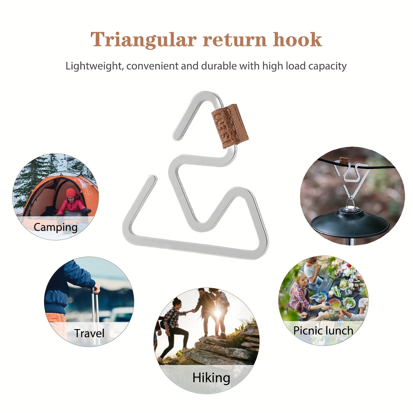 3pcs Triangle Hanger Hook for Outdoor Gloves