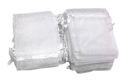 100pcs 10x13cm Jewelry Drawstring Organza Bags Wedding Pouches