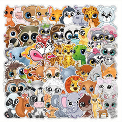 50PCS Animal Graffiti Stickers for Skateboards Water Bottles Hydroflasks