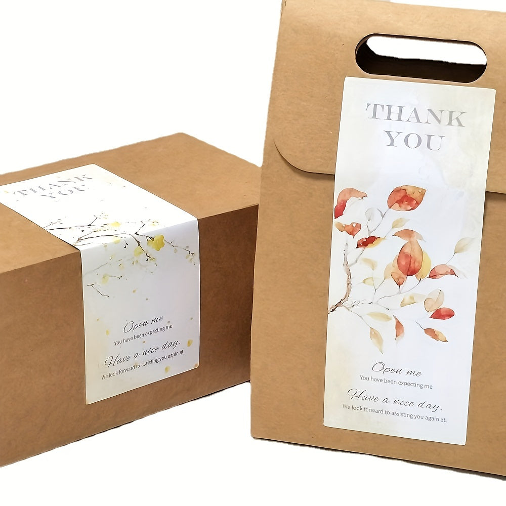 50 Stickers Pack & Thank You Stickers for Sealing & Waterproof Label