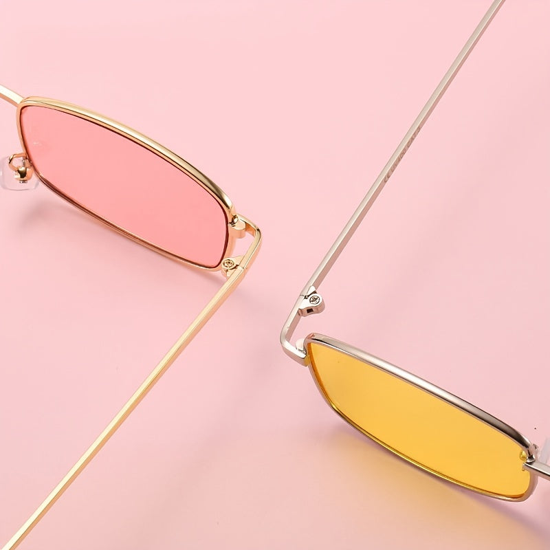 Vintage Small Frame Square Sunglasses For Women Sun Protection